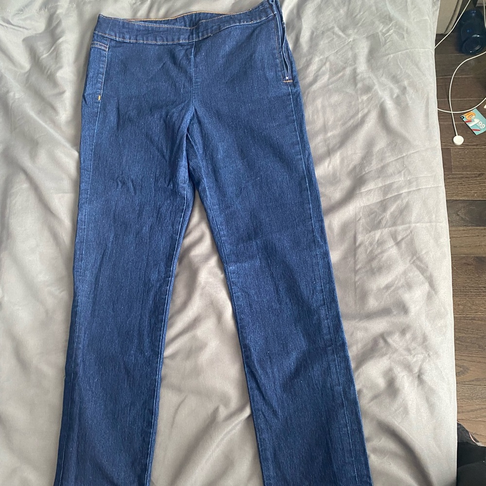 H&M side zip blue jeans